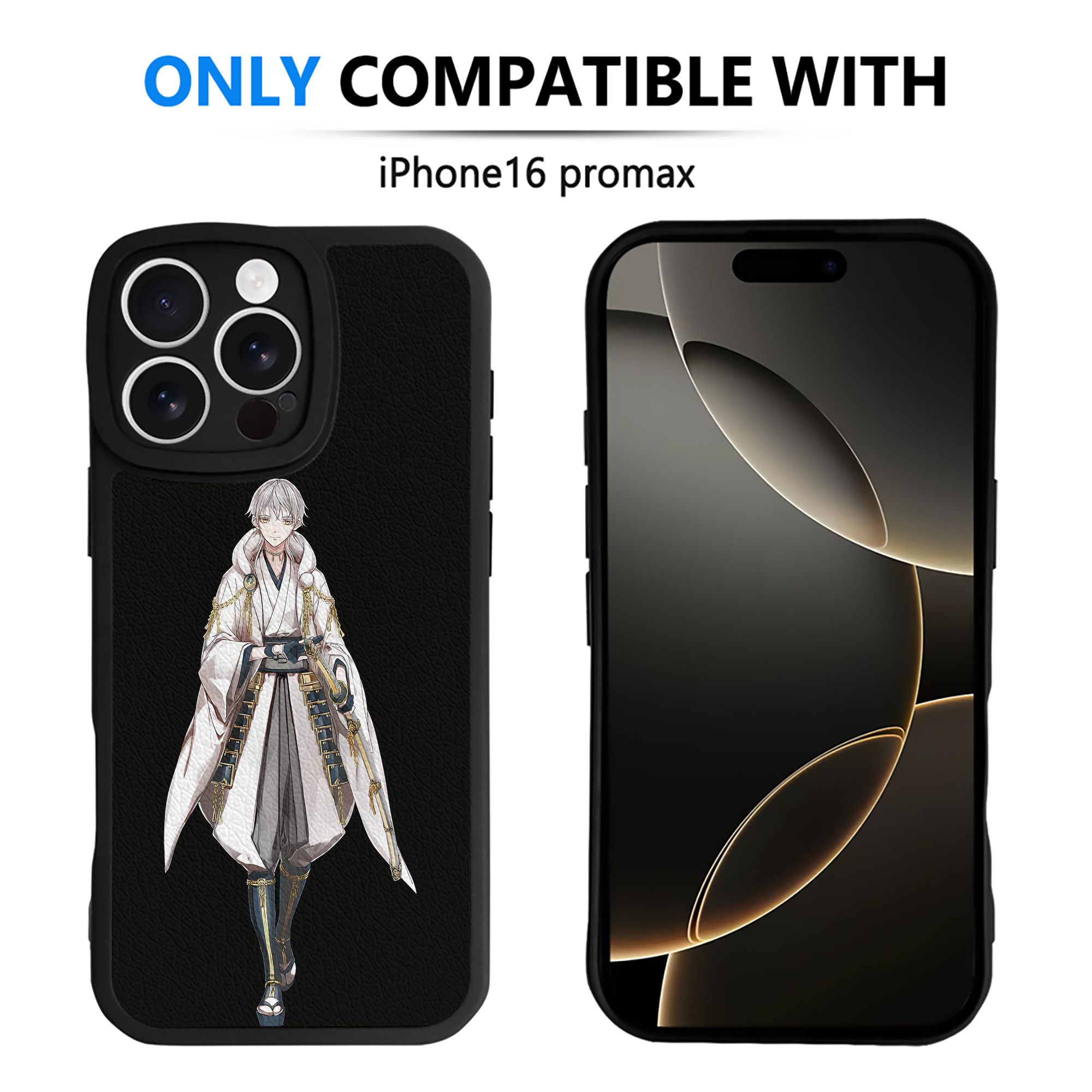 （画像用） 刀剣乱舞 Touken Ranbu 【iPhone 16シリーズ対応】シリコンスマホケース（レザー調） 材質：シリコン